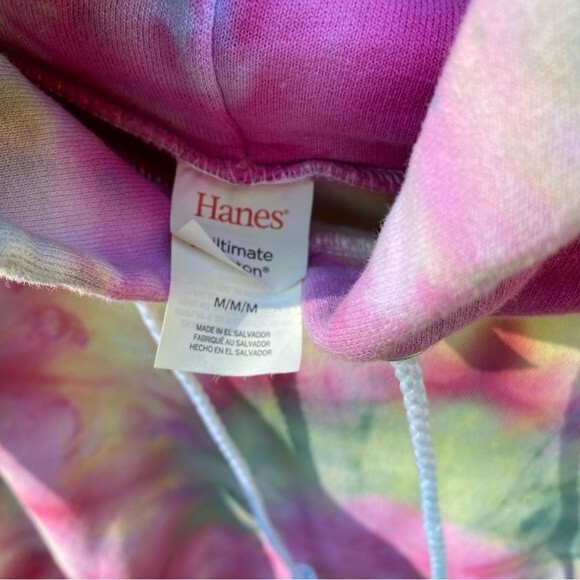 NEW Multicolored Swirl Tie Dye Unisex Hoodie Medium - Picture 5 of 5